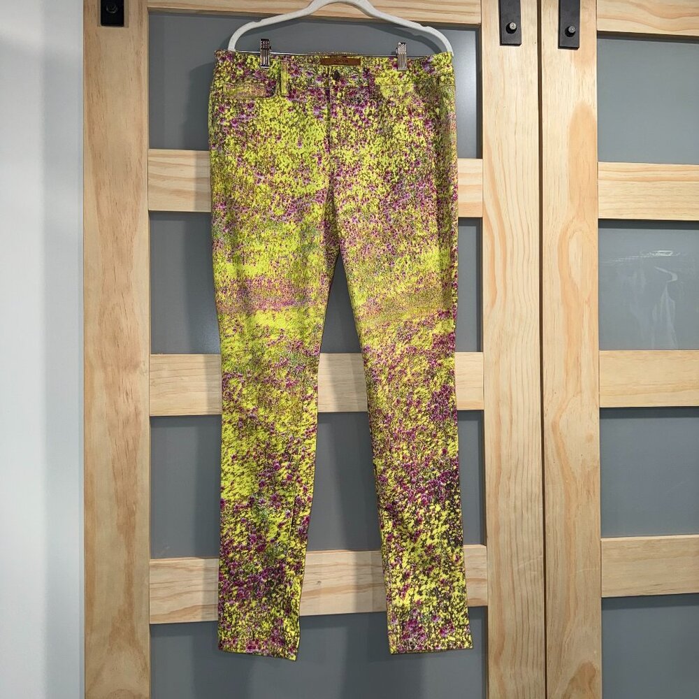 Joe's Jeans 'The Skinny' Neon Floral Stretch Denim Jeans‎ Sunny Women's 32
